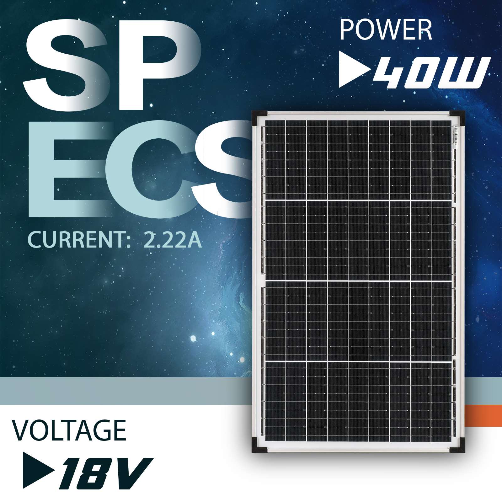 MaxRay 40W 12V Solar Panel Mini Kit